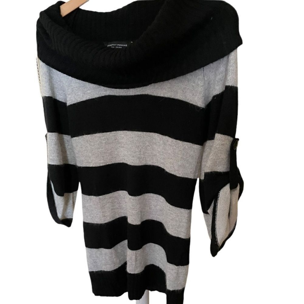 Soft & Fuzzy Striped Sweater Top, Small, Size 6 US, 10 UK